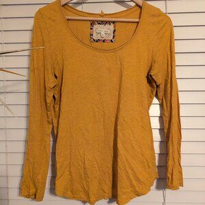 Pure Good Yellow Cotton Long Sleeve S